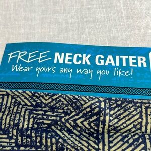🌞 Neck Gaiter 5/$25 dark army green & black design thin silky feel stretchy